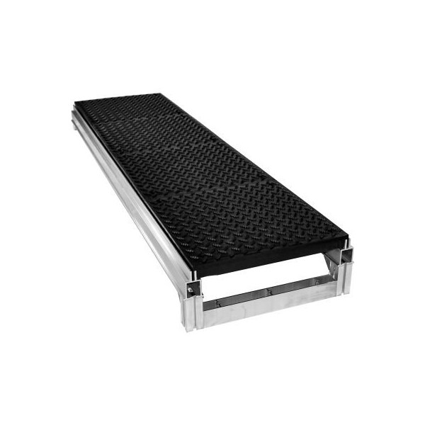 Tennesee Mat Co Wearwell FOUNDATION Diamond-Plate Platform KIT 8inH x 18inW x 36inL FP3x8x18x36BK - main